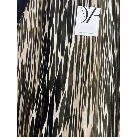 Diane Von Furstenberg DVF Emma Mikado IKAT Silk Wool Blend Skirt Size 12 New - Picture 6 of 10
